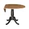 International Concepts Round Round 42 in. Dual Drop Leaf Dining Table - Hickory/Washed Coal, 42 in W, 42 in L, 29.5 in H K45-42DPT - alternate 2